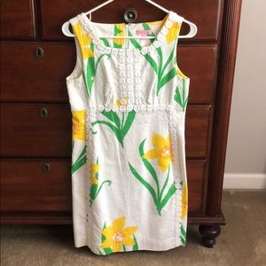 White green & yellow Lilly Pulitzer dress